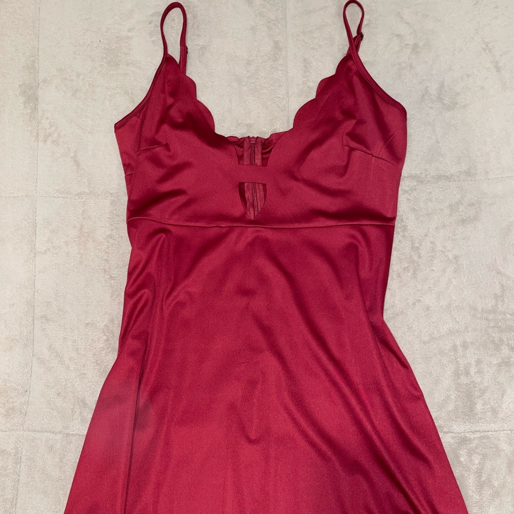 Red Silk Dress